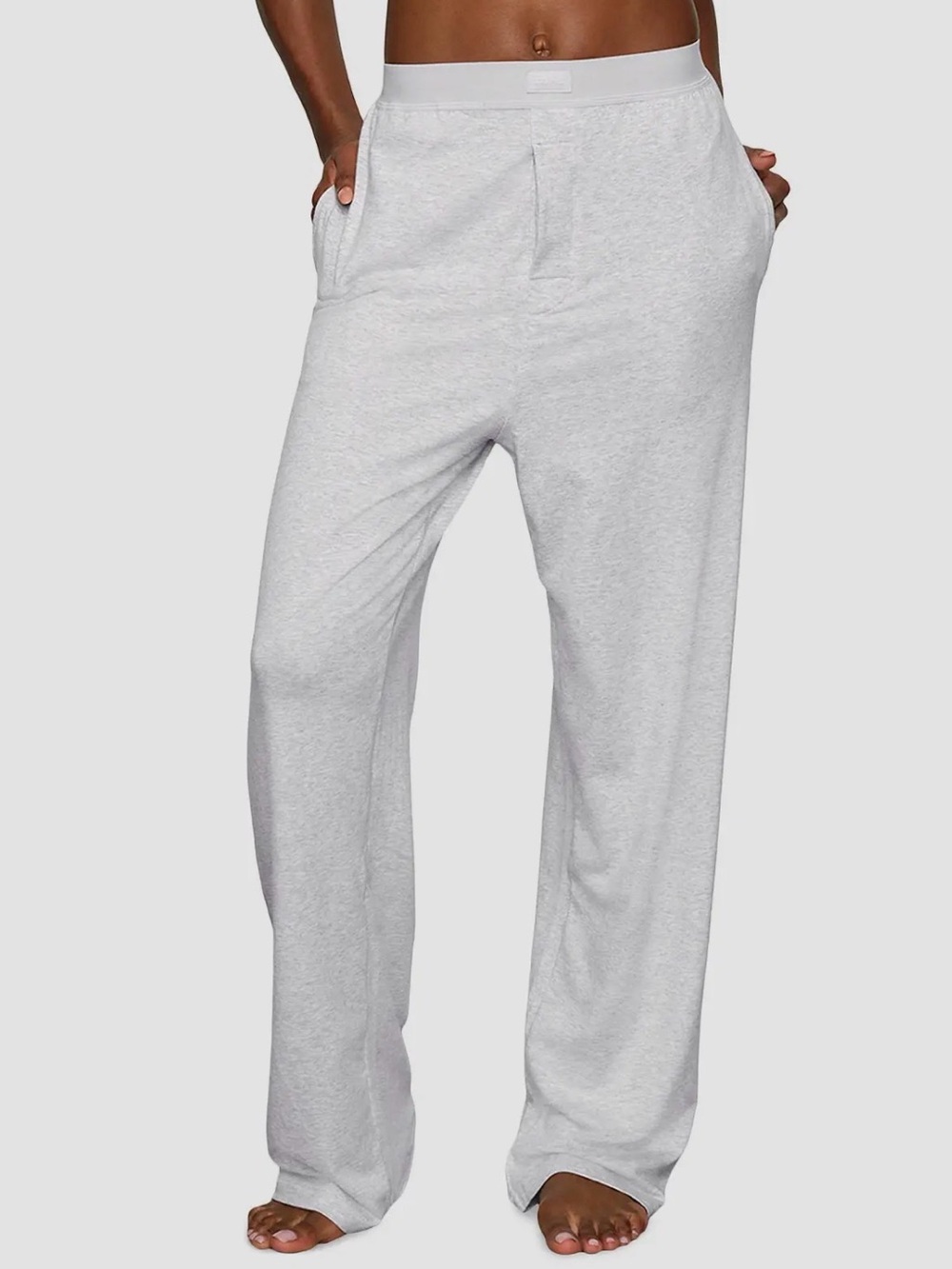 SKIMS Women's Light Gray Soft Lounge Pajama Pants